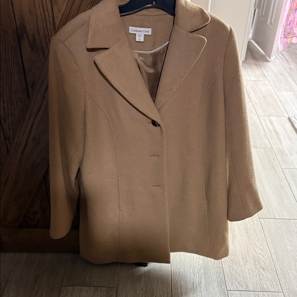 Coldwater Creek  Women's Tan Coat